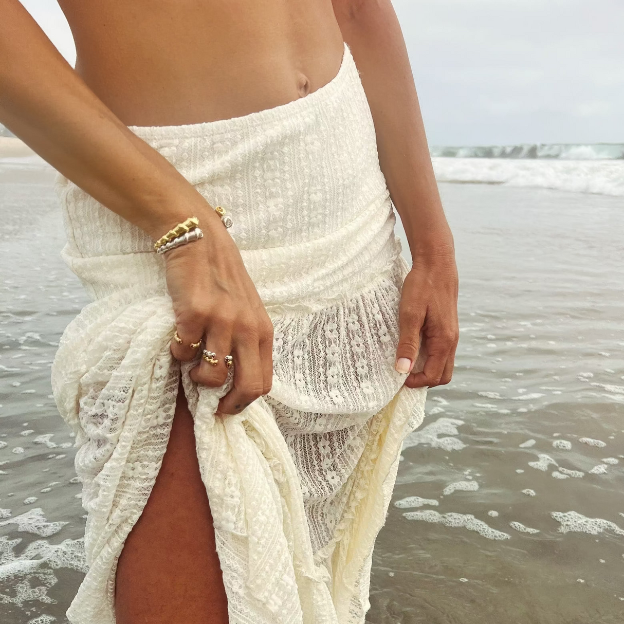 LOVE LEE OR Ring Cone Shell Ring