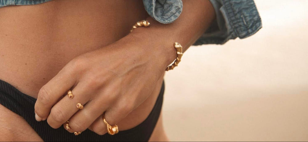 LOVE LEE OR Ring Cone Shell Ring