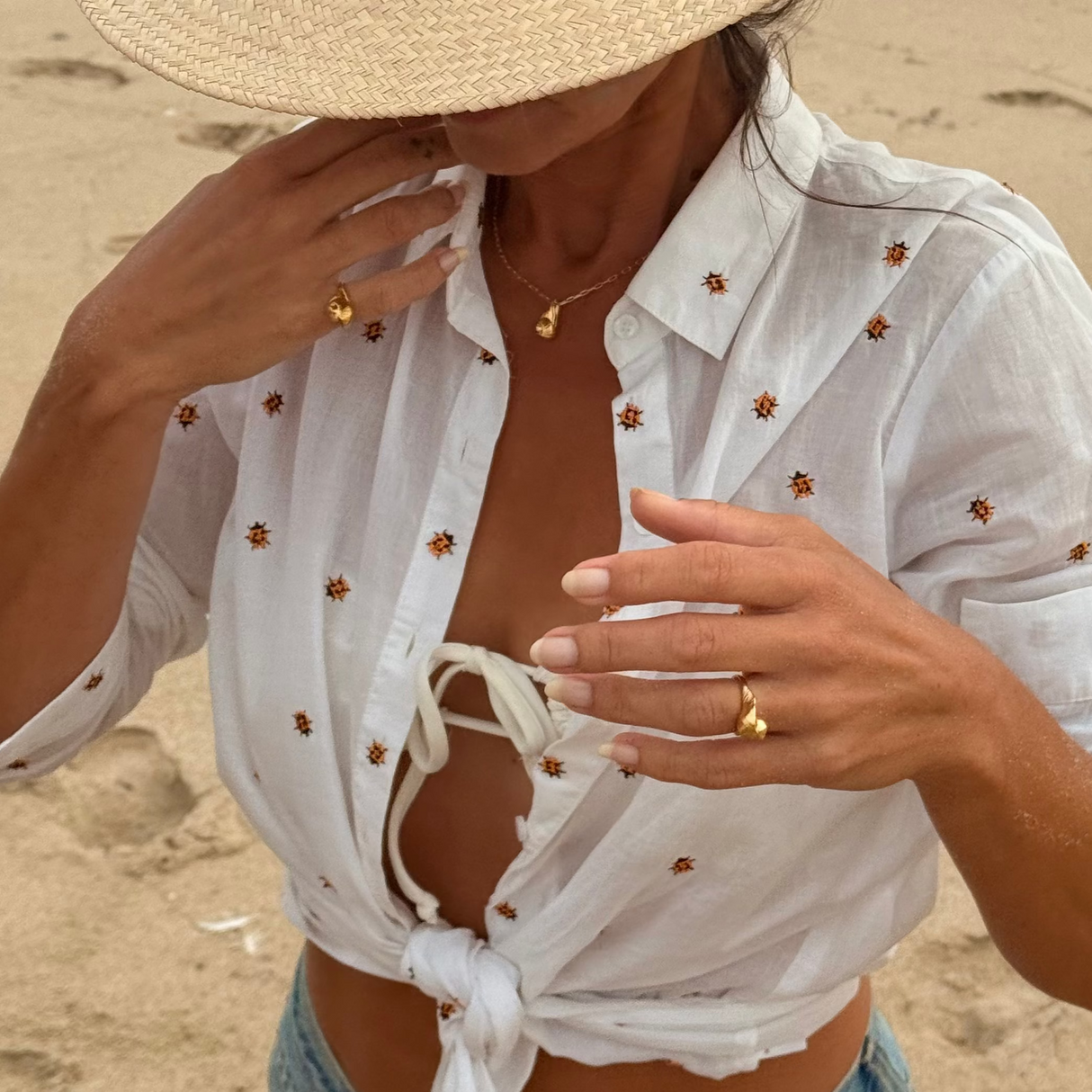 LOVE LEE OR Ring Spiral Shell Ring