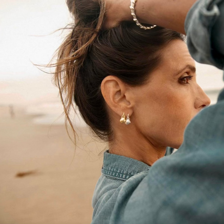 LOVE LEE OR Earrings Spiral Shell Earrings