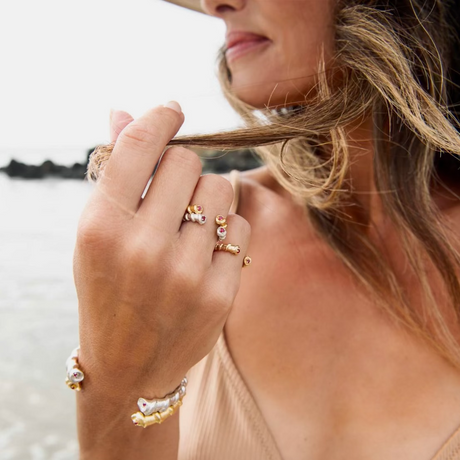 LOVE LEE OR Ring Cone Shell Ring