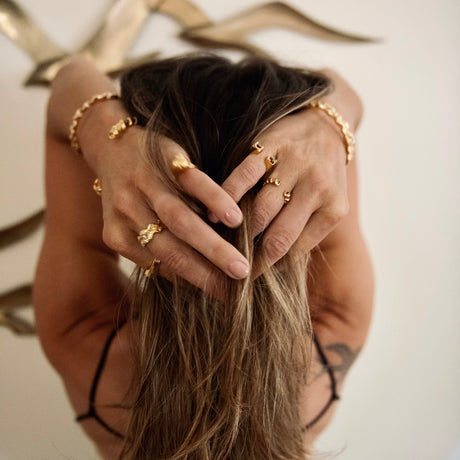 LOVE LEE OR Ring Cone Shell Ring