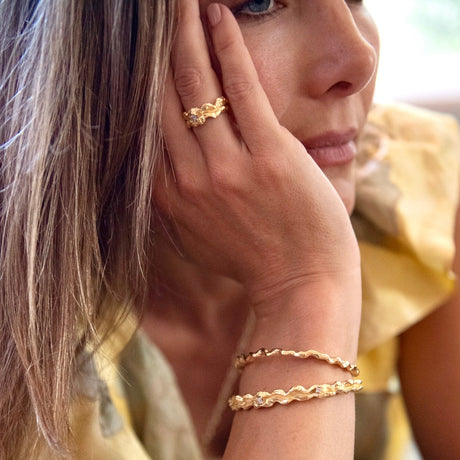 LOVE LEE OR Ring Lace coral Fire Ring
