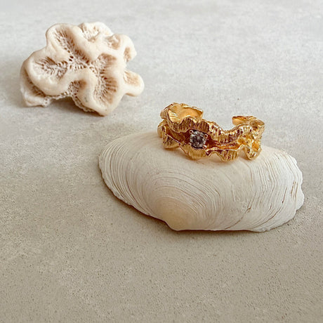 LOVE LEE OR Ring Lace coral Fire Ring