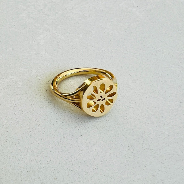 LoveLeeOr Ring Down To Earth //  Lotus Root Ring
