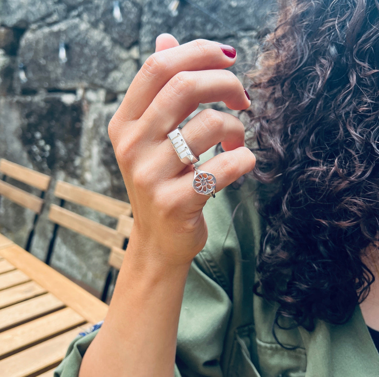 LoveLeeOr Ring Down To Earth //  Lotus Root Ring